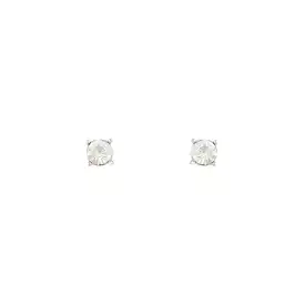 2 Carat Glass Stud Earrings