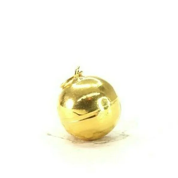 22k Pendant Solid Gold ELEGANT Classic Simple Ball Charm Pendant p3088