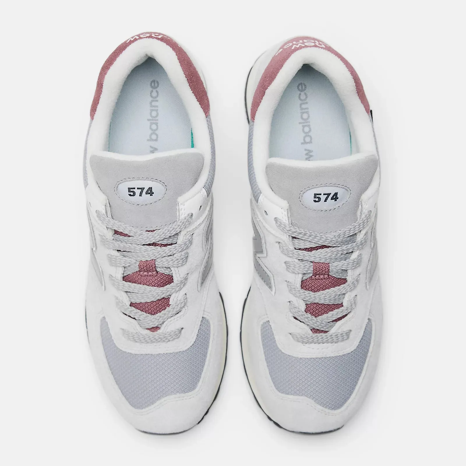 574 Sneaker (Grey + Burgundy)