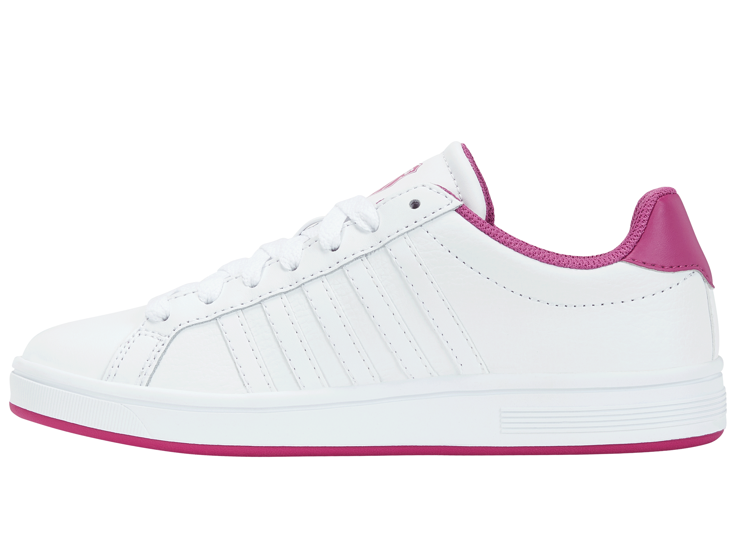 97011-165-M | COURT TIEBREAK | WHITE/FESTIVAL FUCSHIA