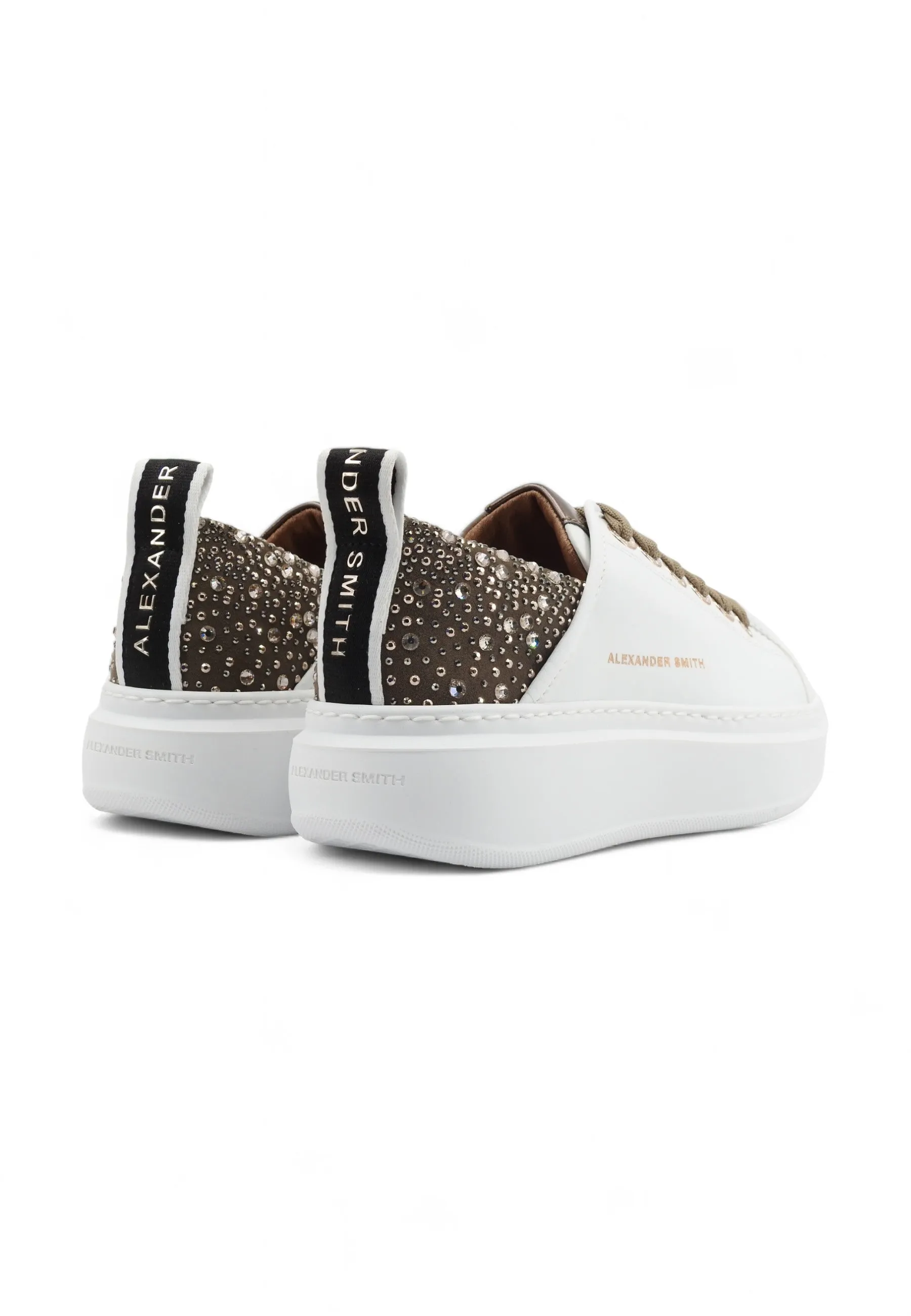 ALEXANDER SMITH Wembley Sneaker Donna White Bronze WYW0506