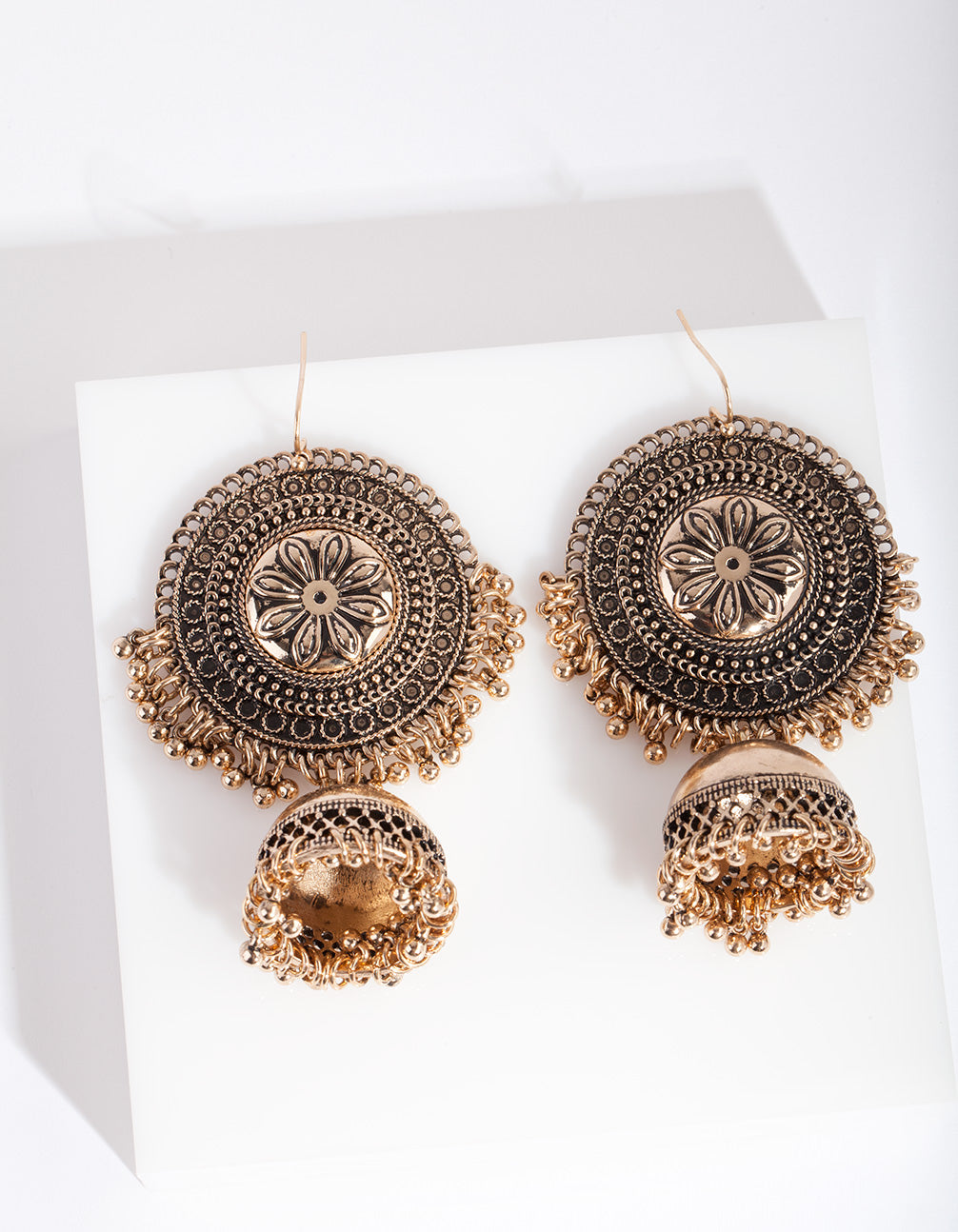 Antique Gold Jhumka Earrings