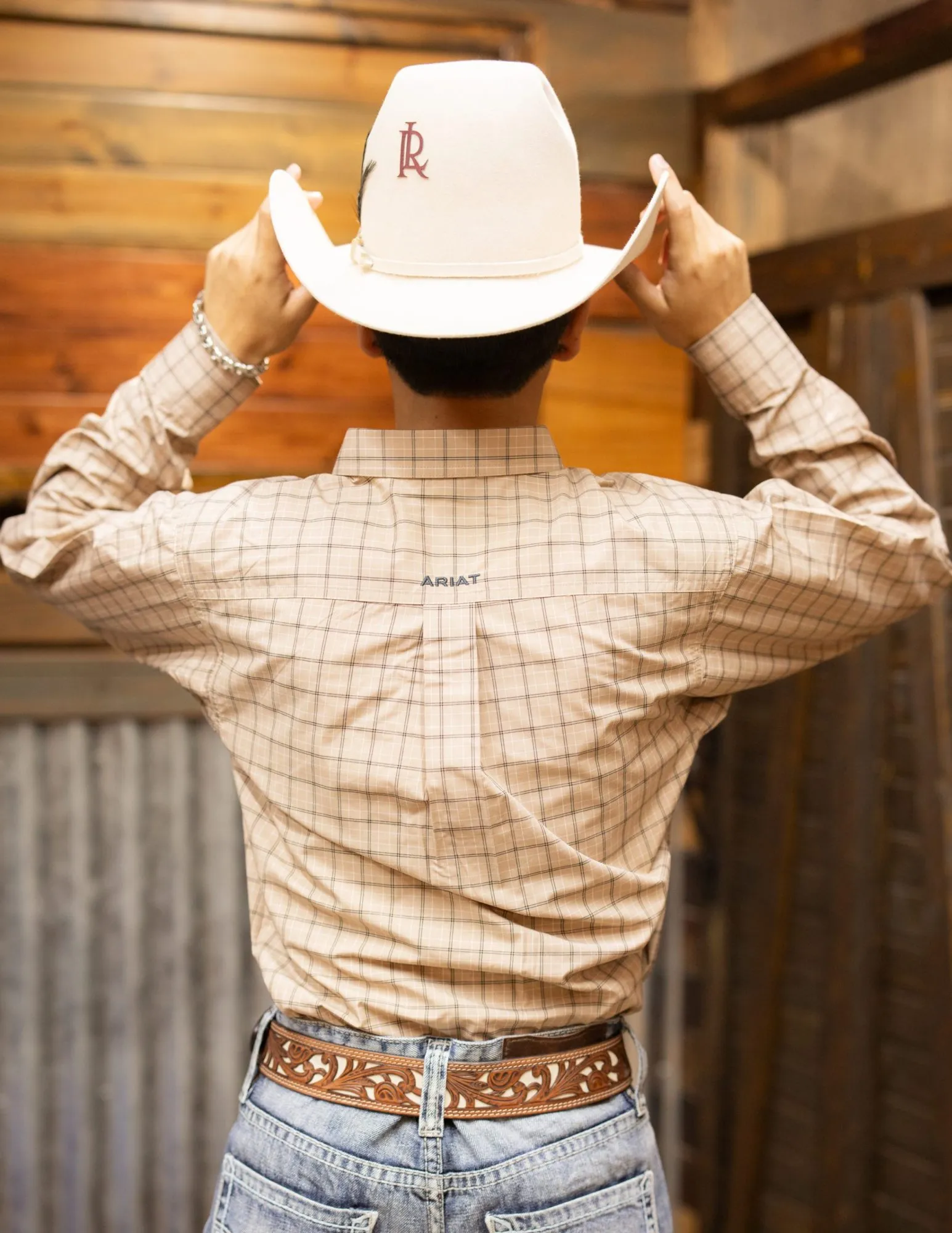 Ariat: Khaki Pro Trey Long Sleeve Shirt