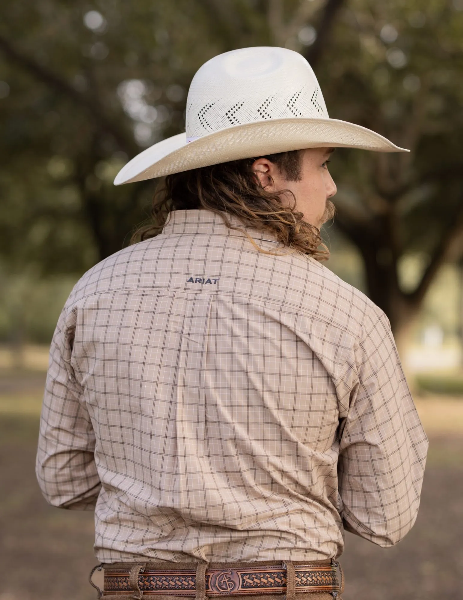 Ariat: Khaki Pro Trey Long Sleeve Shirt