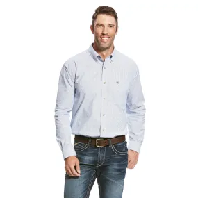 Ariat Mens Pro Series Dayne Mini Stripe Long Sleeve  Shirt