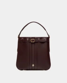 Beckett Crossbody Bag In Deep Burgundy Leather