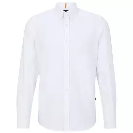 Boss Rickert Oxford Regular Fit Shirt - White