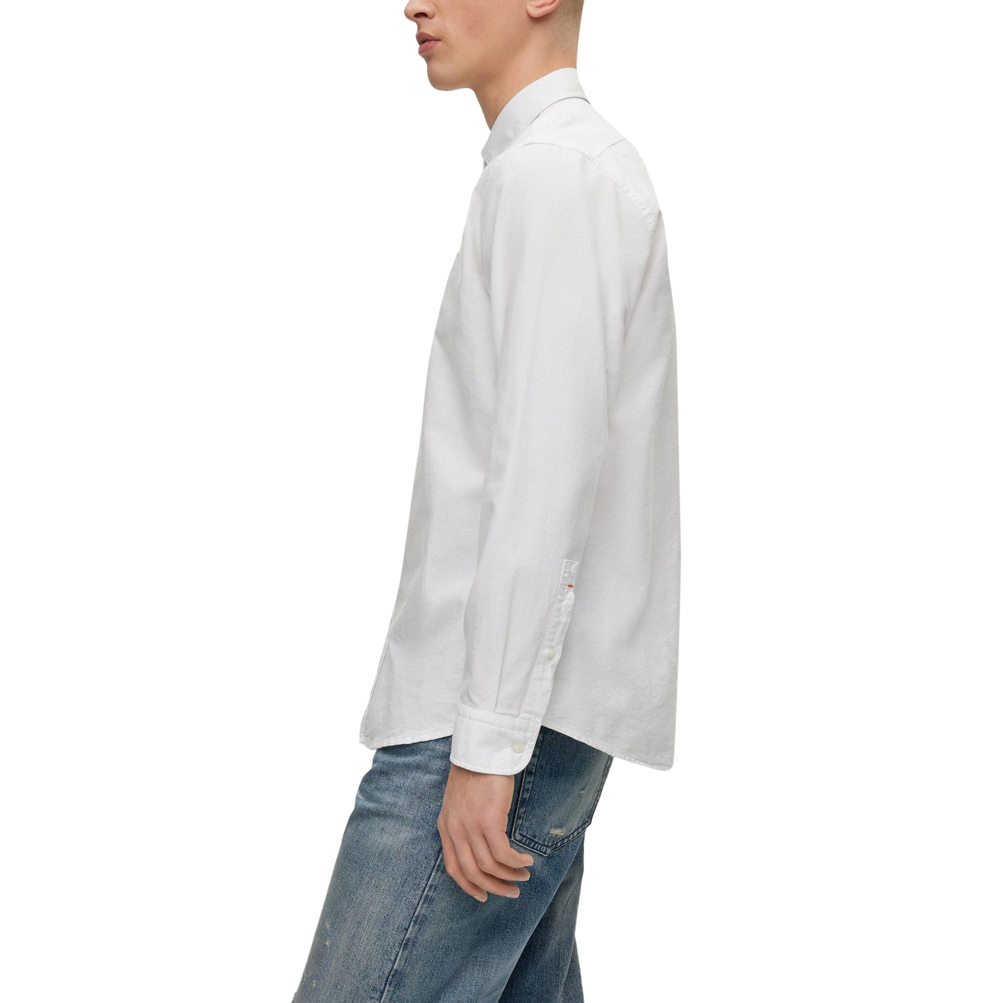 Boss Rickert Oxford Regular Fit Shirt - White