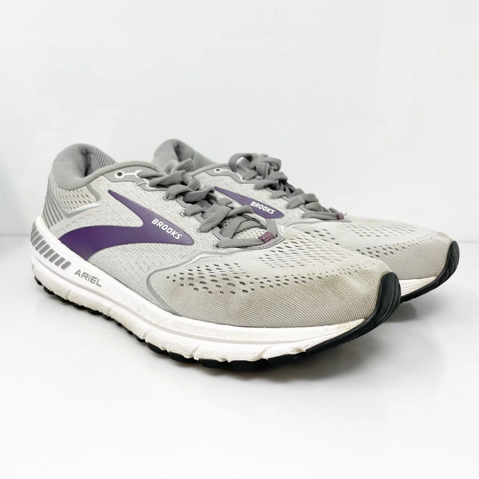 Brooks Womens Ariel 20 1203151B009 Gray Running Shoes Sneakers Size 10 B