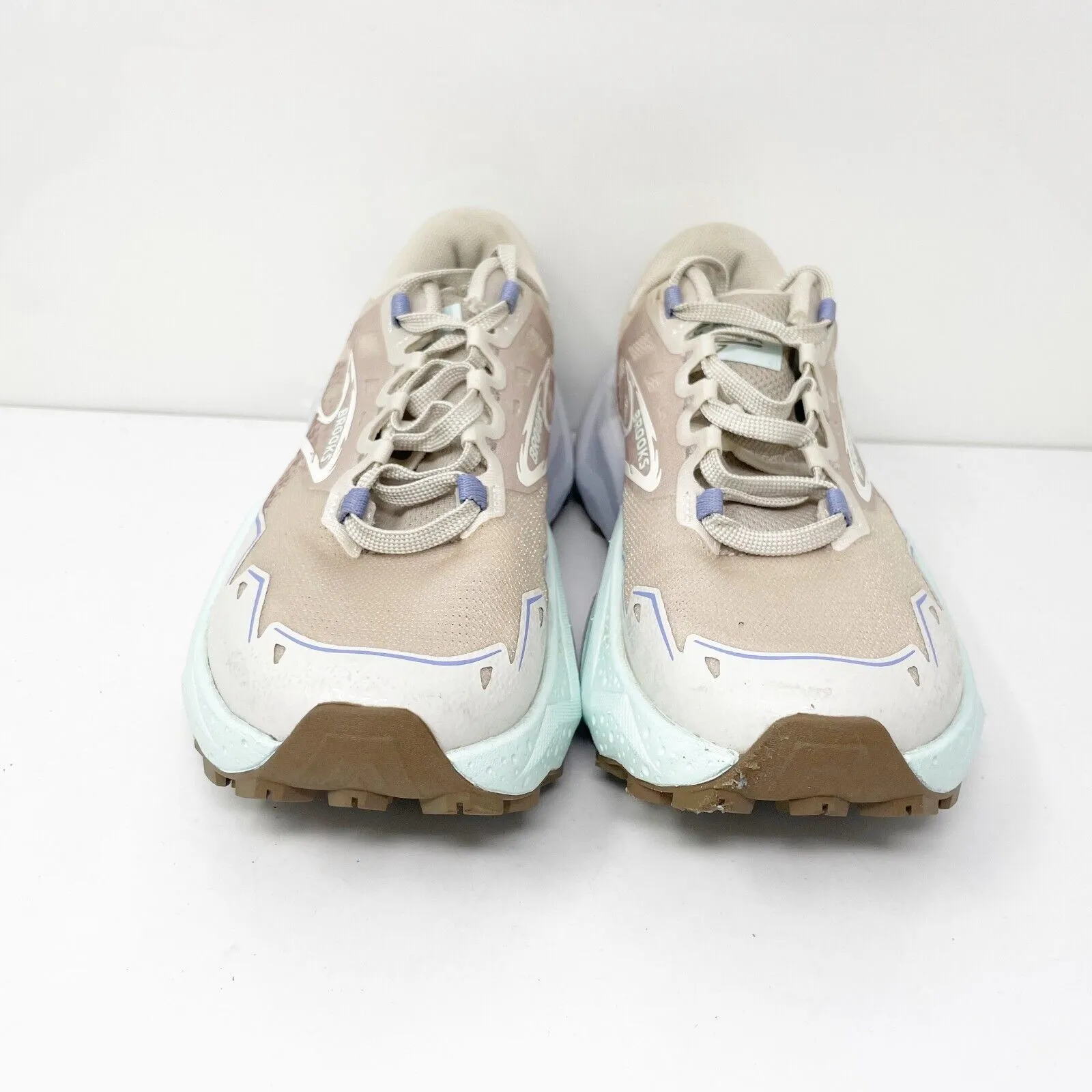 Brooks Womens Caldera 7 1204041B227 Beige Running Shoes Sneakers Size 7 B