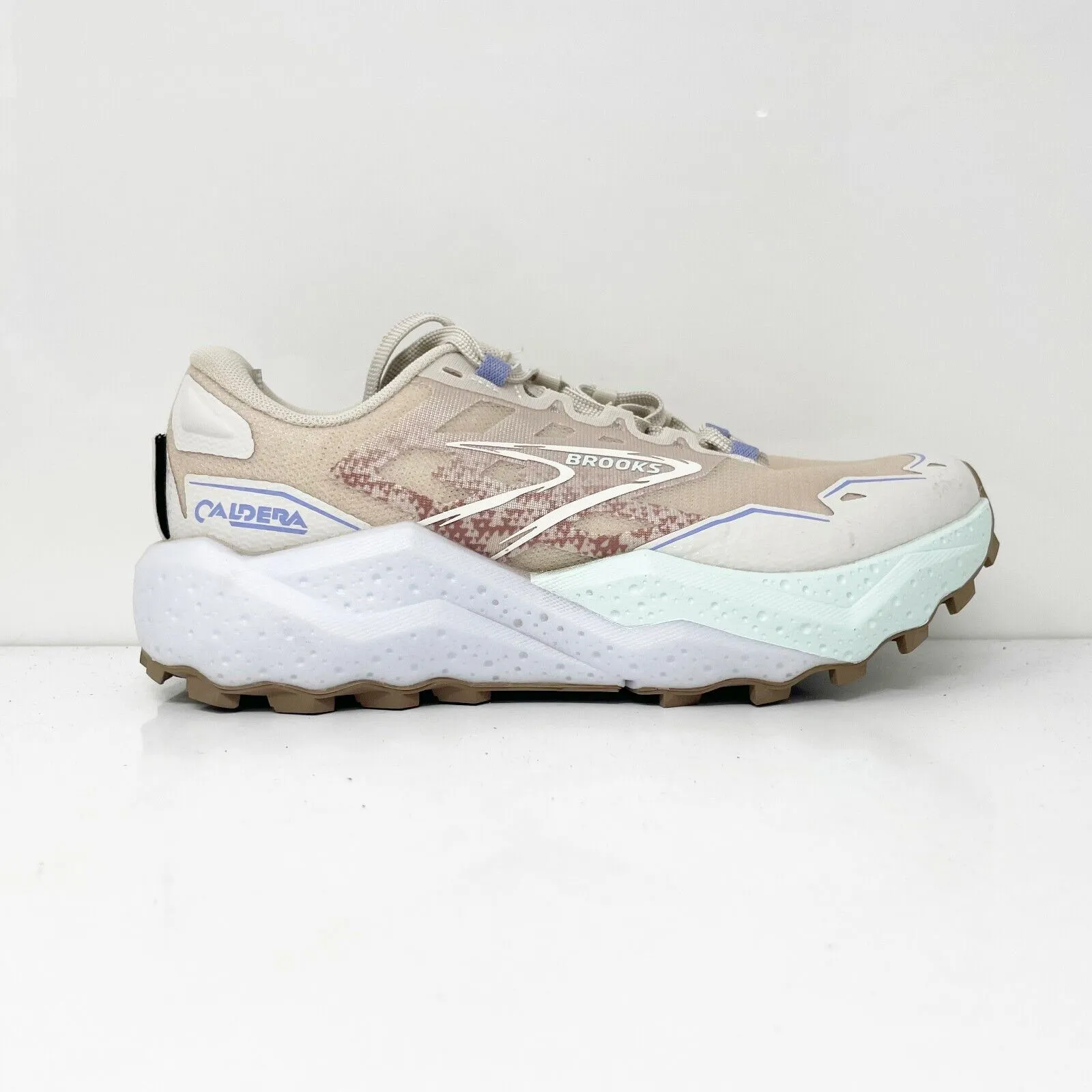 Brooks Womens Caldera 7 1204041B227 Beige Running Shoes Sneakers Size 7 B