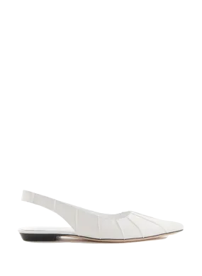 By far  Leather ballet flats  - White