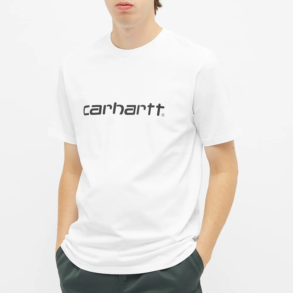 Carhartt WIP Retro Script TeeWhite & Black