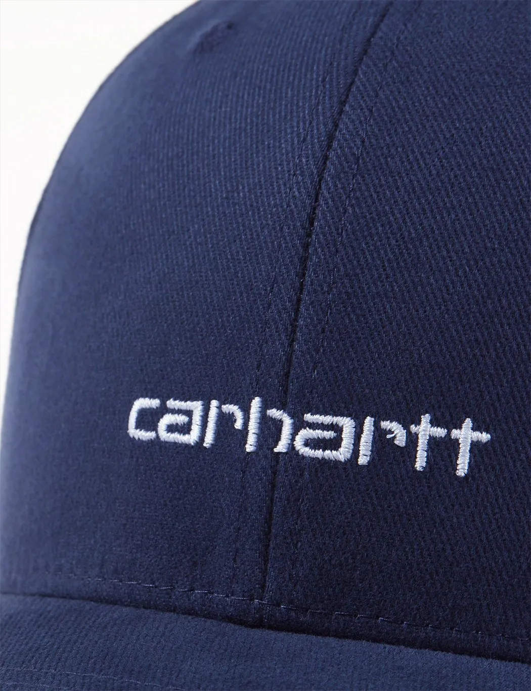 Carhartt-WIP Script Cap (Brushed Twill) - Dark Navy Blue