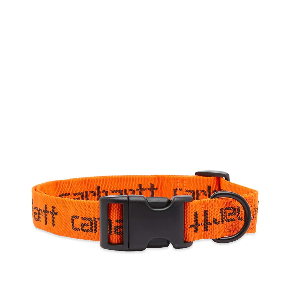 Carhartt WIP Script Dog Lead & CollarCarhartt Orange & Black