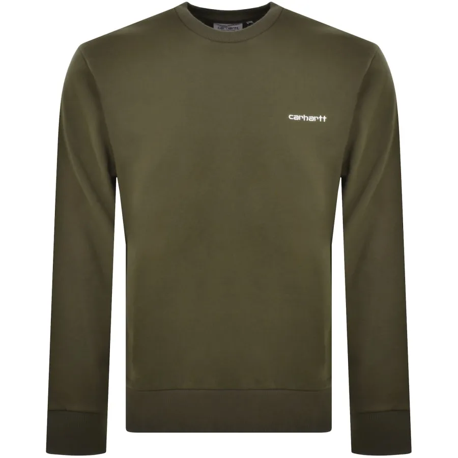 Carhartt WIP Script Logo Sweatshirt Green