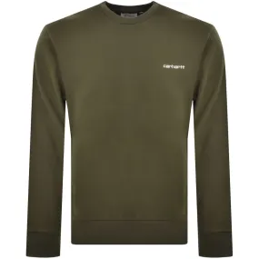 Carhartt WIP Script Logo Sweatshirt Green