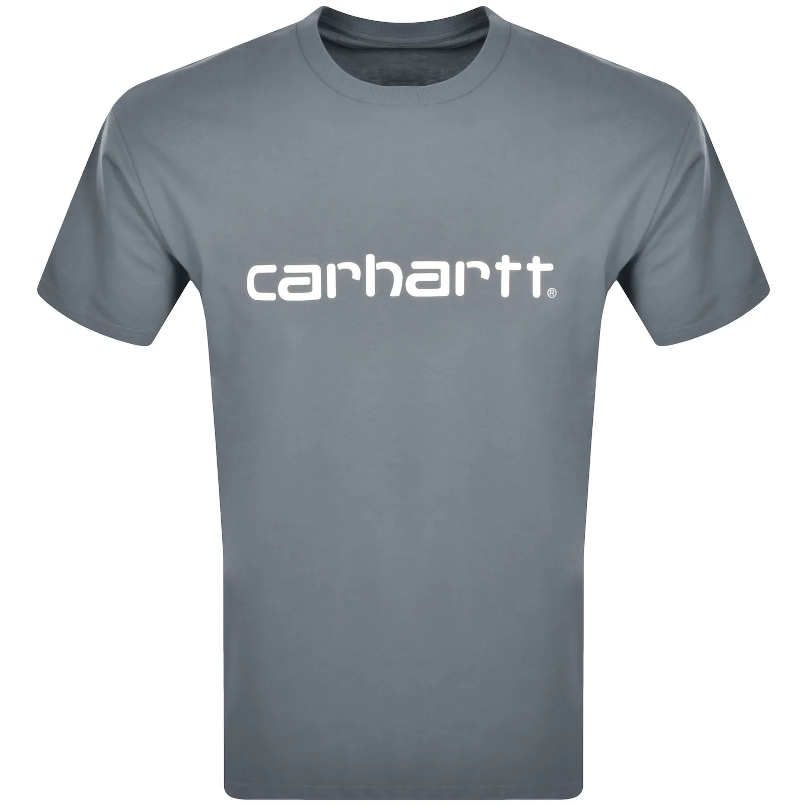 Carhartt WIP Script Short Sleeved T Shirt Grey