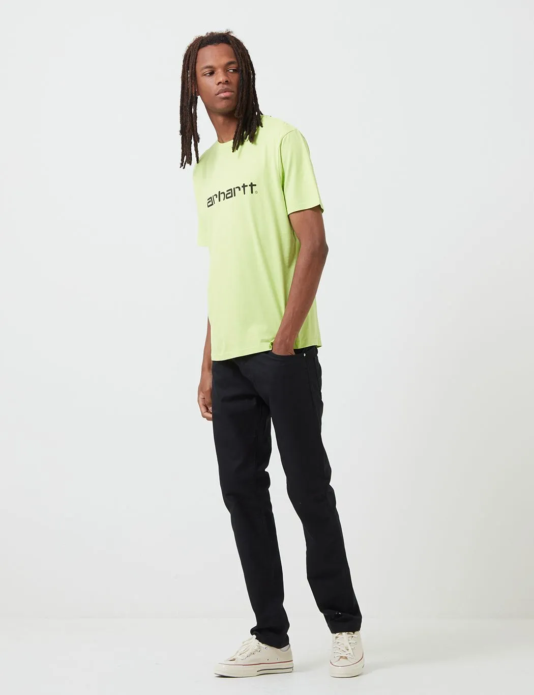 Carhartt-WIP Script T-Shirt - Lime/Black