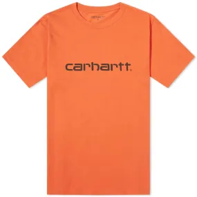 Carhartt WIP Script TeeBrick Orange & Black