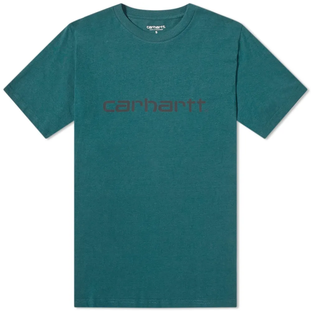 Carhartt WIP Script TeeDark Fir & Black