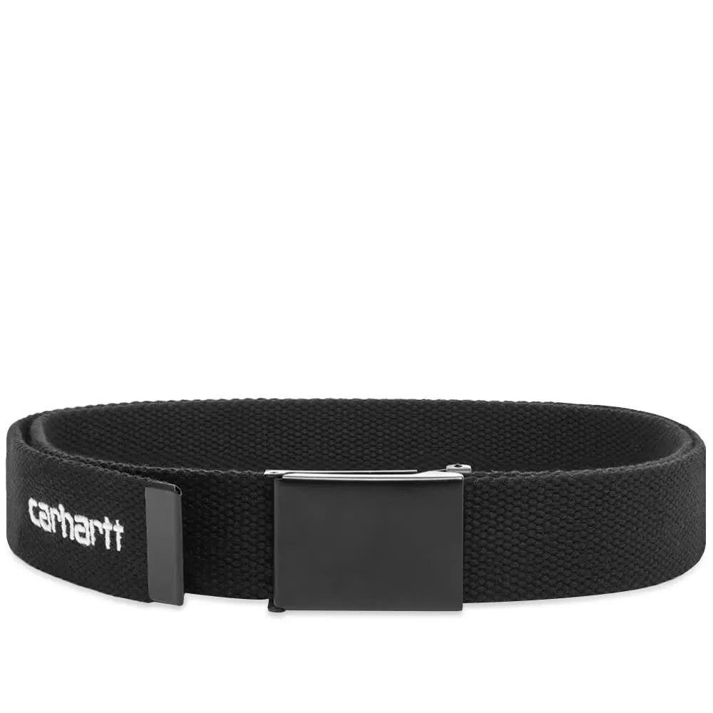 Carhartt WIP Tonal Script BeltBlack & White