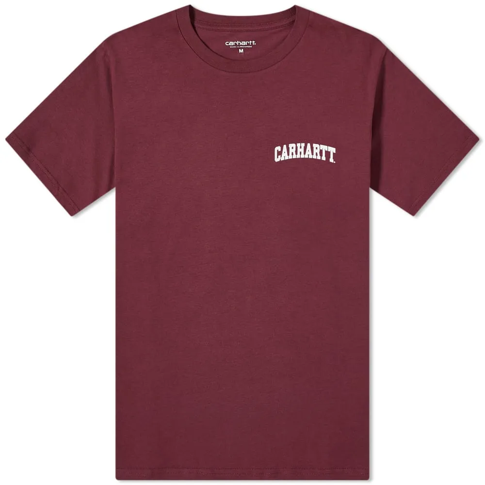 Carhartt WIP University Script T-ShirtShiraz & White