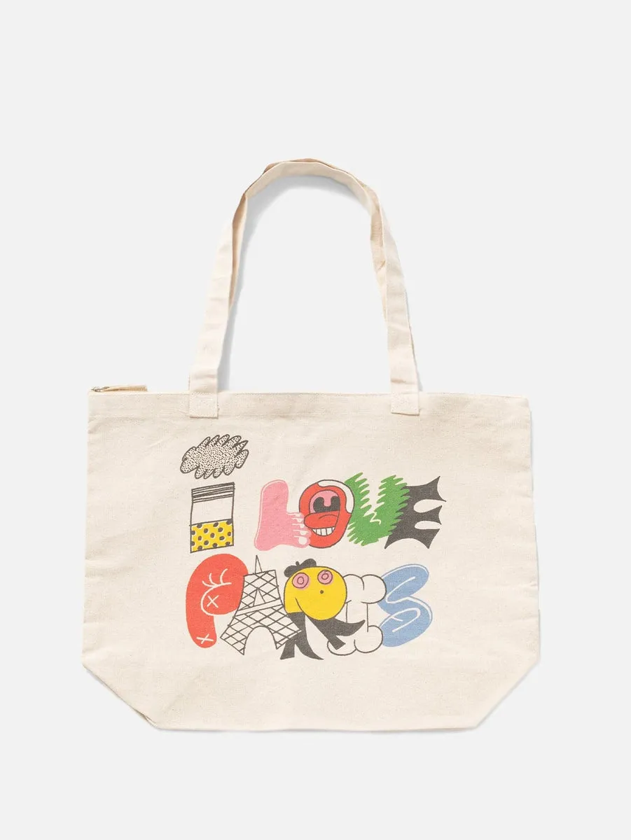 CARNE BOLLENTE Love from Paris! Tote Bag - Beige