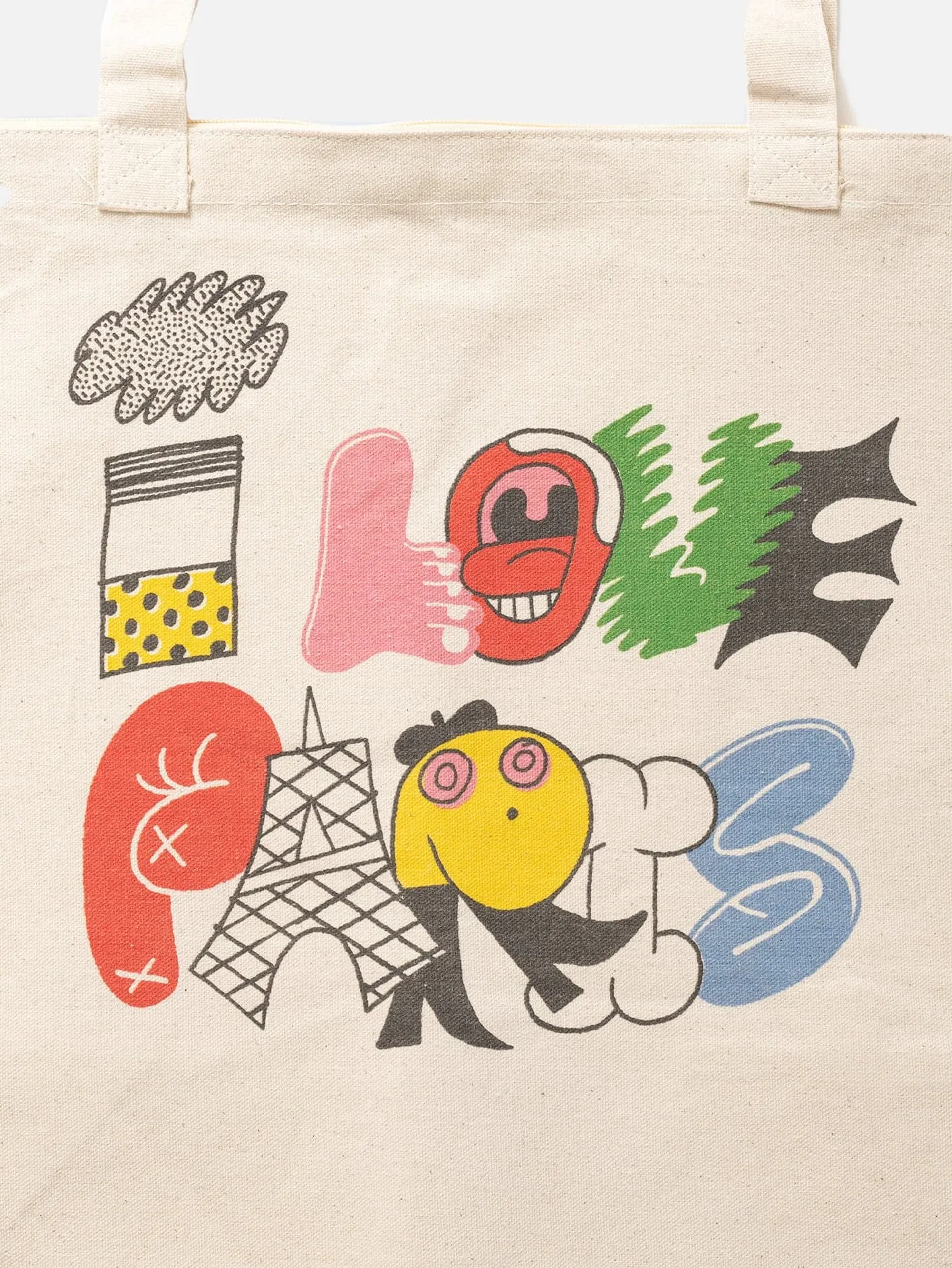 CARNE BOLLENTE Love from Paris! Tote Bag - Beige