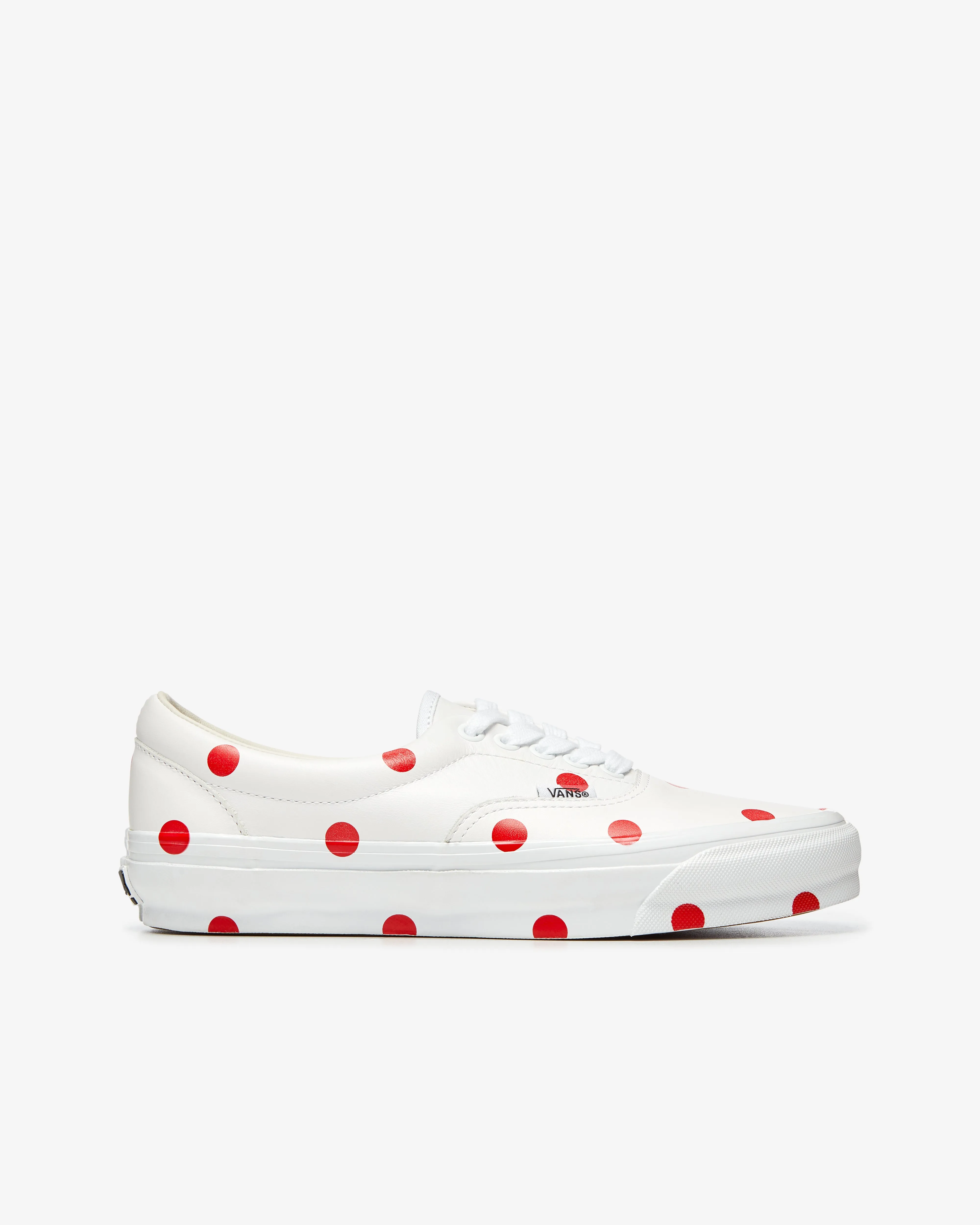 CDG Girl Vans - Women's Polka Dot Vans - (White/Red)