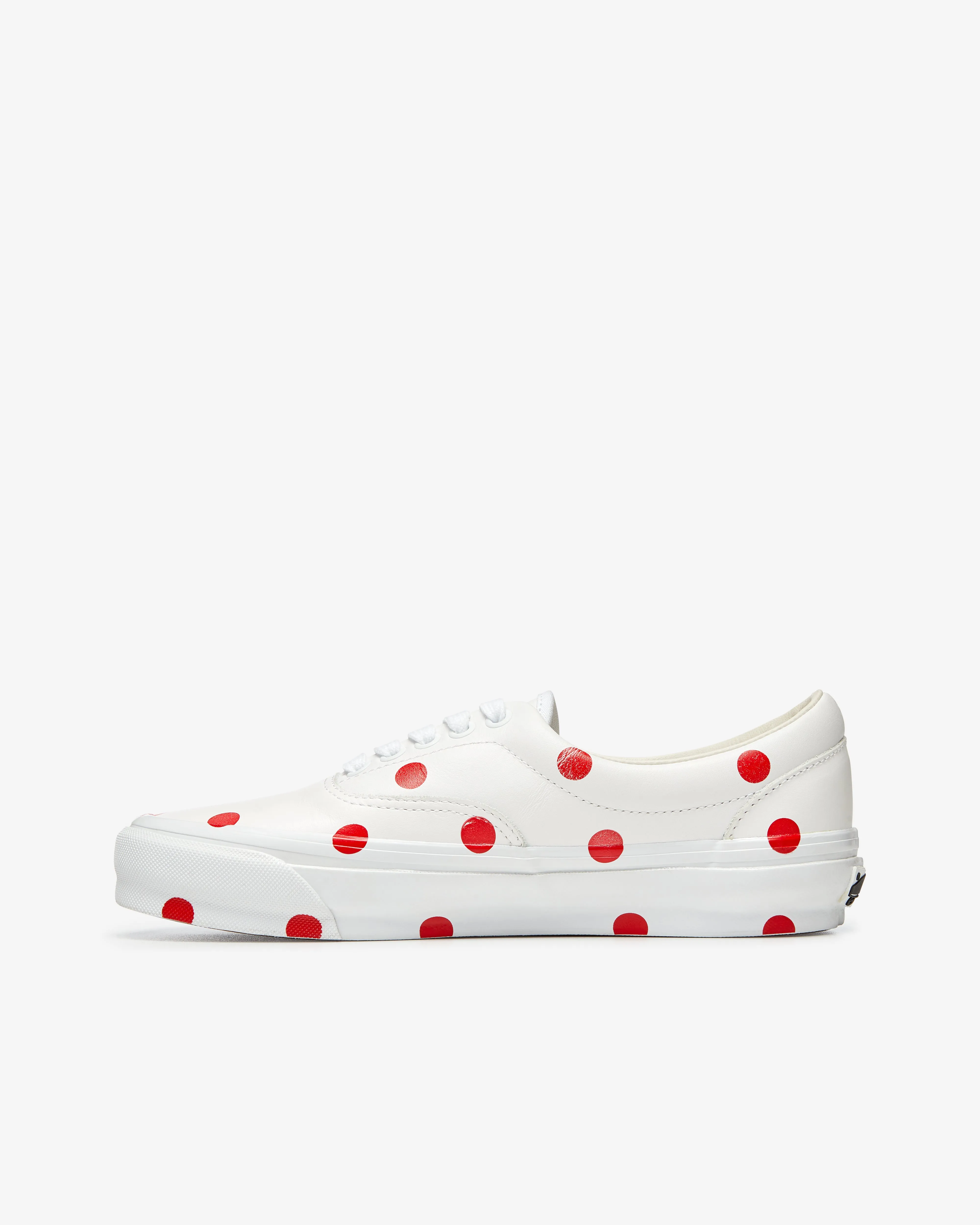 CDG Girl Vans - Women's Polka Dot Vans - (White/Red)