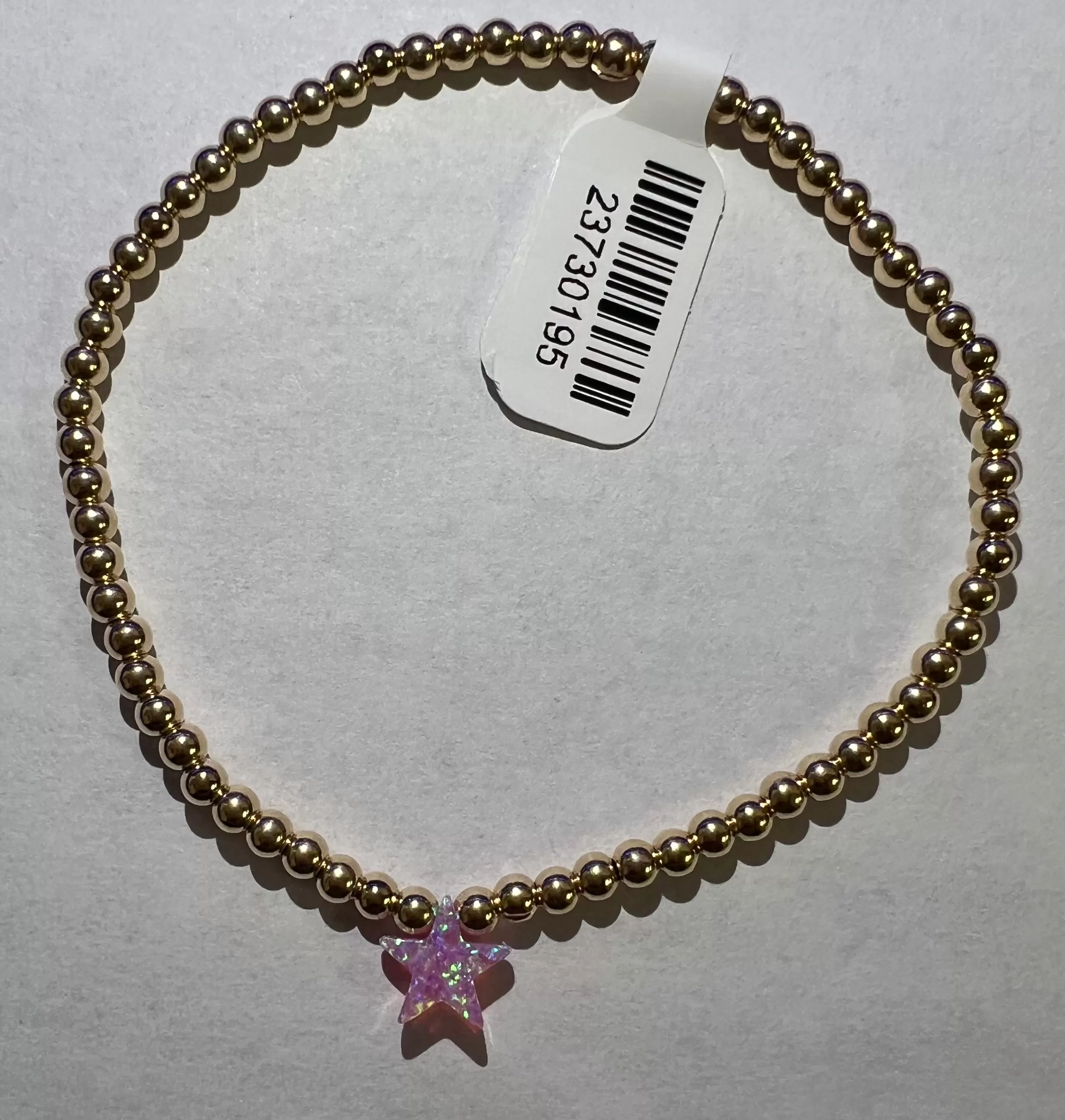 Classic Ball Bead Medium Star Charm Bracelet