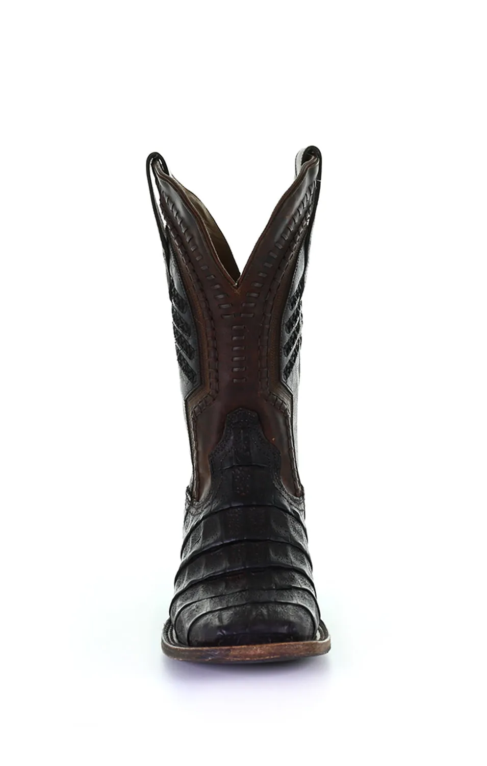 Corral Mens Cowboy Boots Caiman Oiled Brown