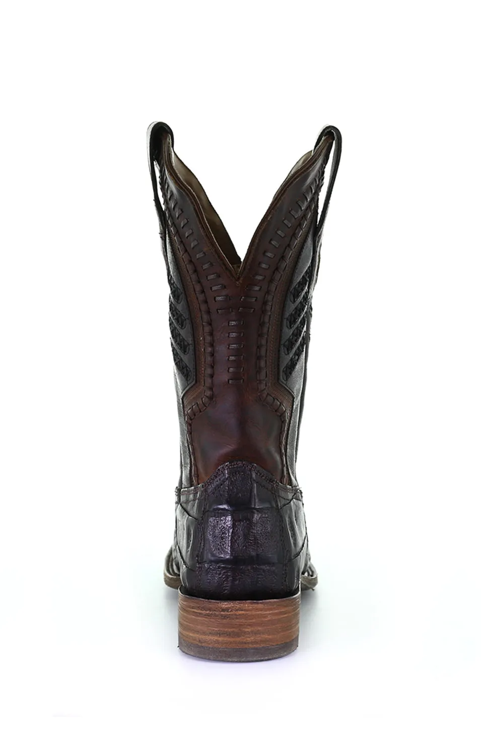 Corral Mens Cowboy Boots Caiman Oiled Brown