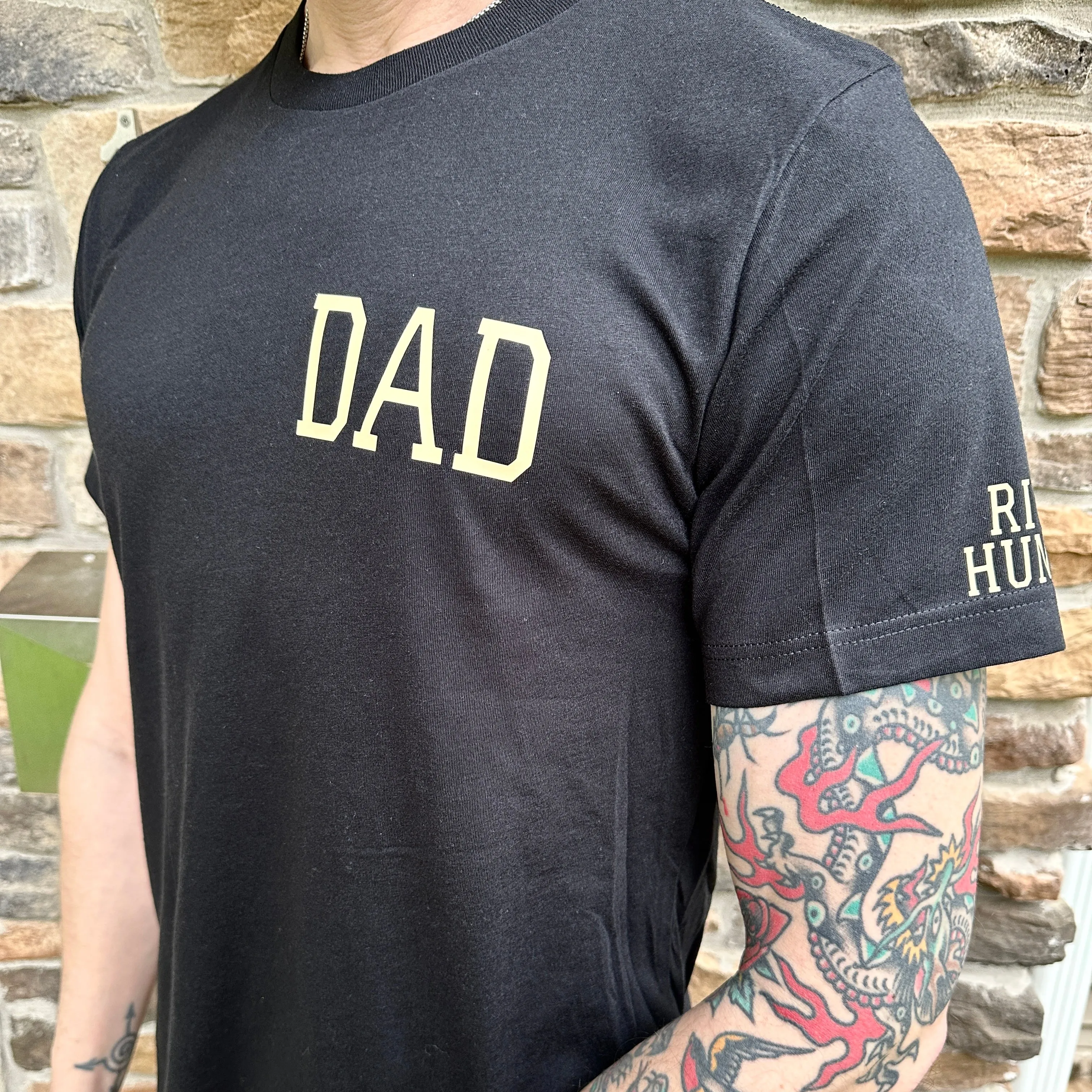 Dad Personalized Tee Shirt (up to 4 names) - Black