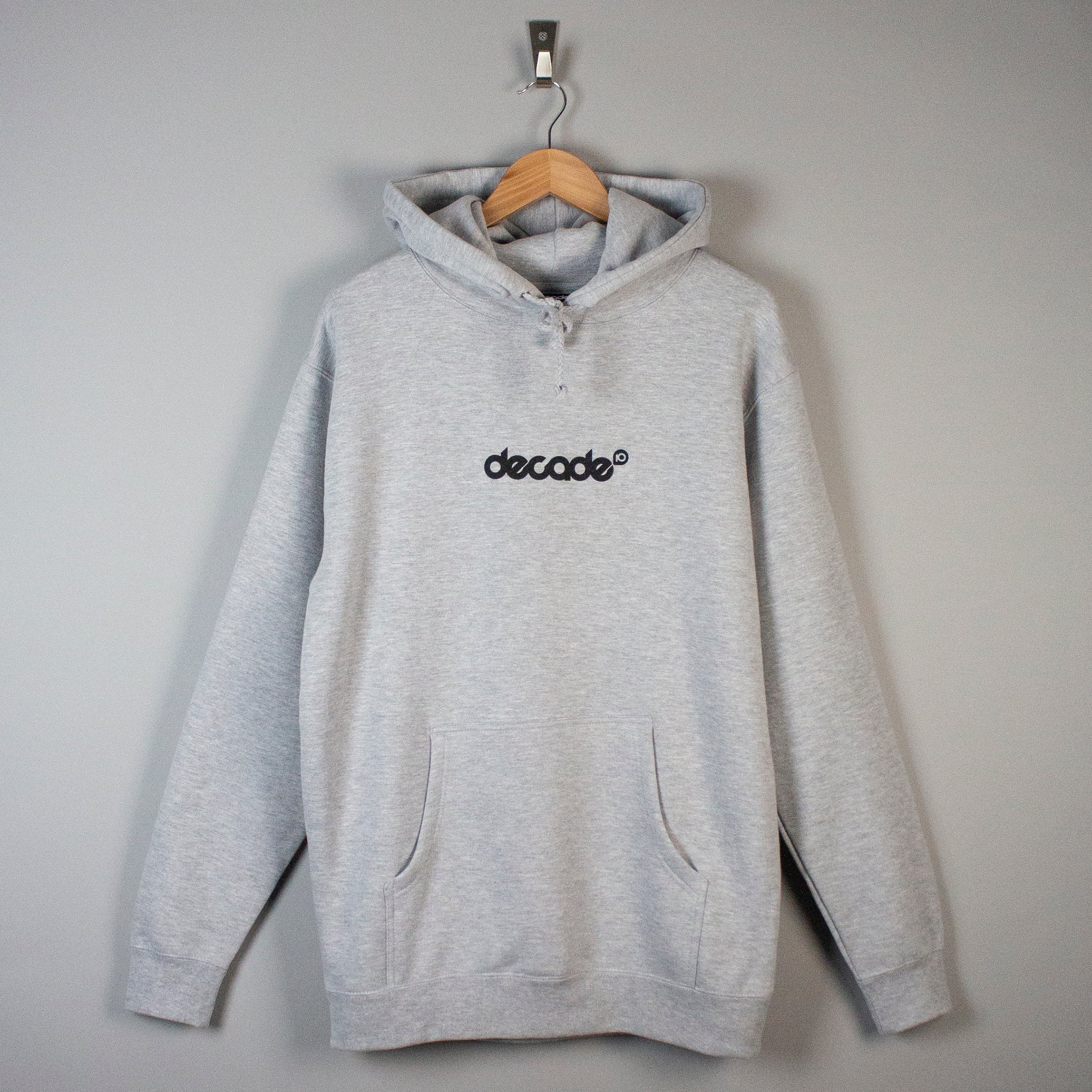 Decade Logo Hood Heather Grey