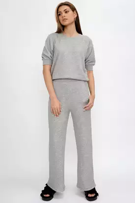 Delilah A-Line Pant in Heather Grey