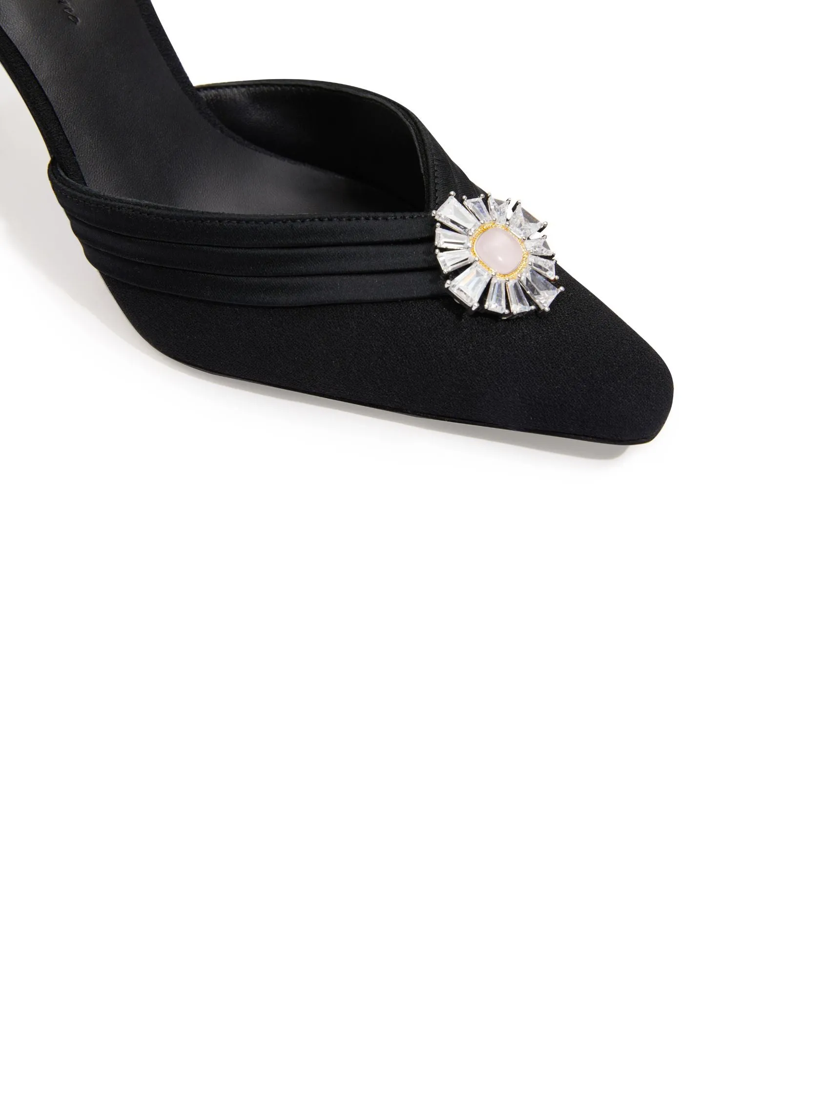 Diana Diamond Heels (Black) (Final Sale)