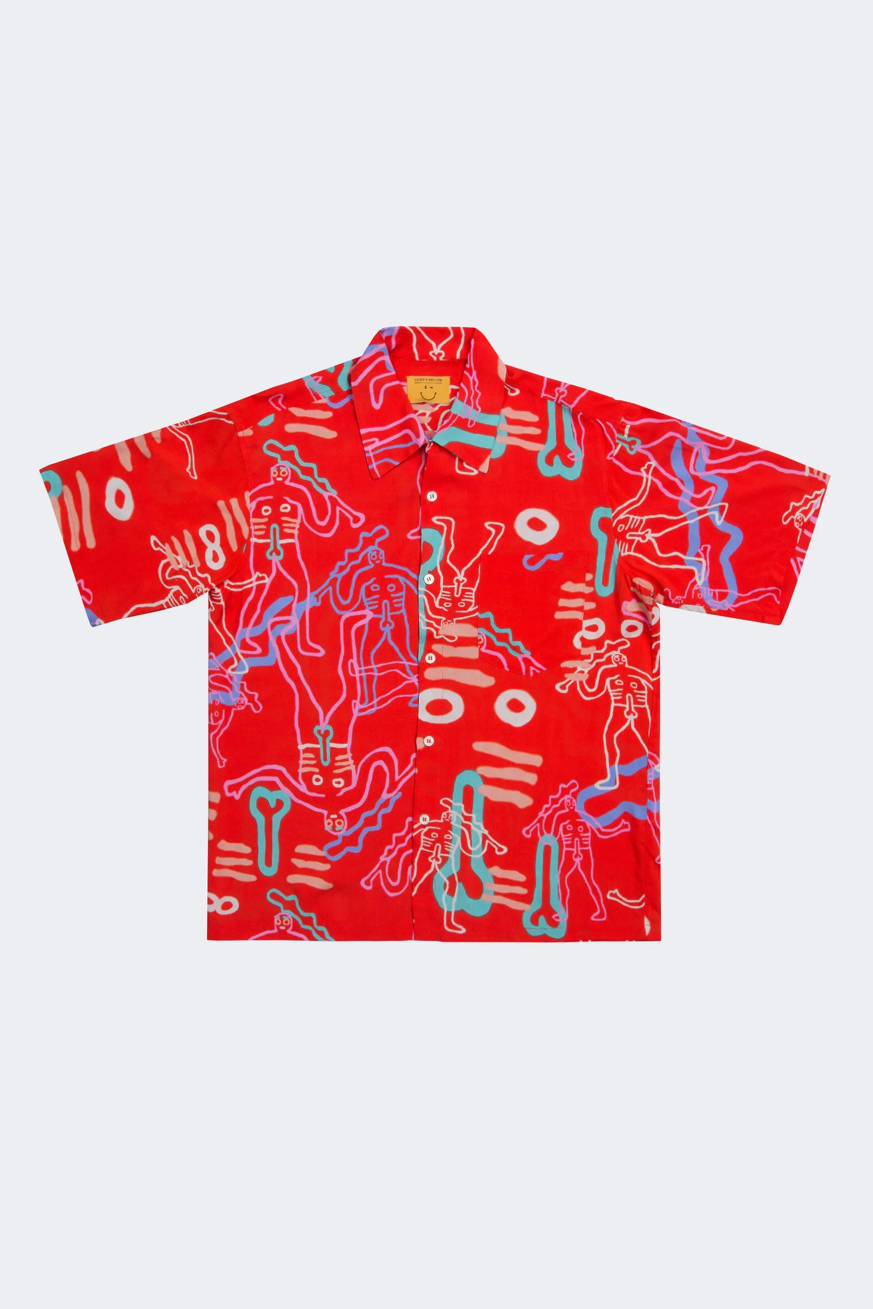 Dude Hawaiian shirt Red