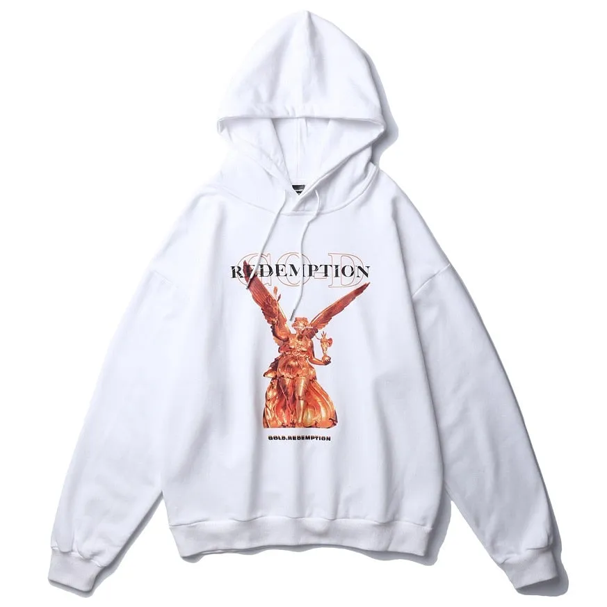 GOLD REDEMPTION Statue Loose Hoodie