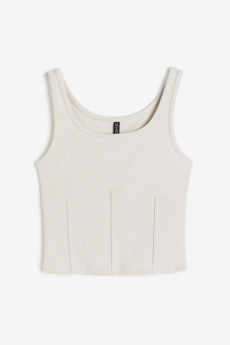 H&M Ribbed corset-style vest top