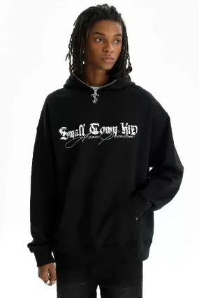 Hip Hop Zip Embroidered Hoodie