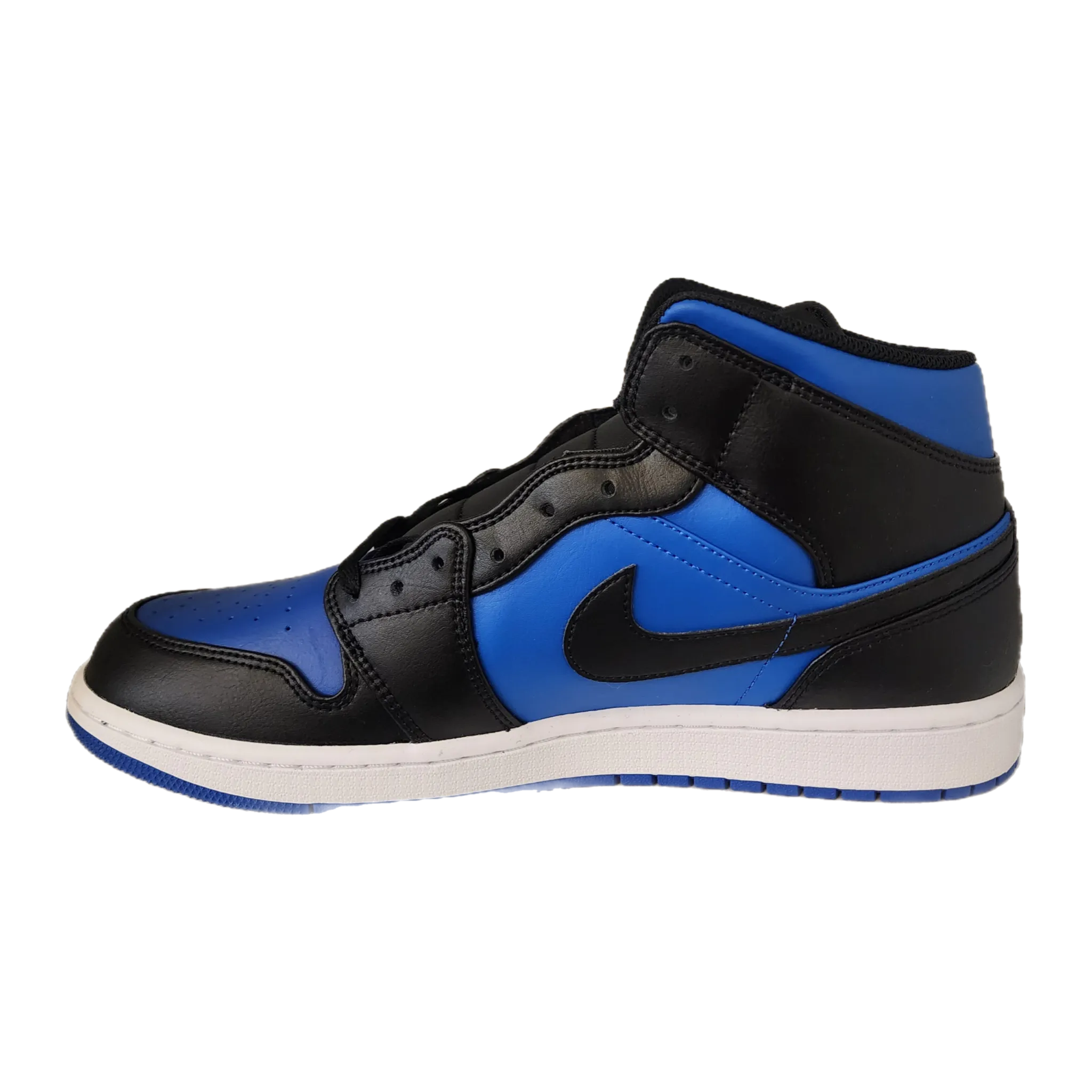 Jordan 1 Mid Black Royal Blue - Size 12