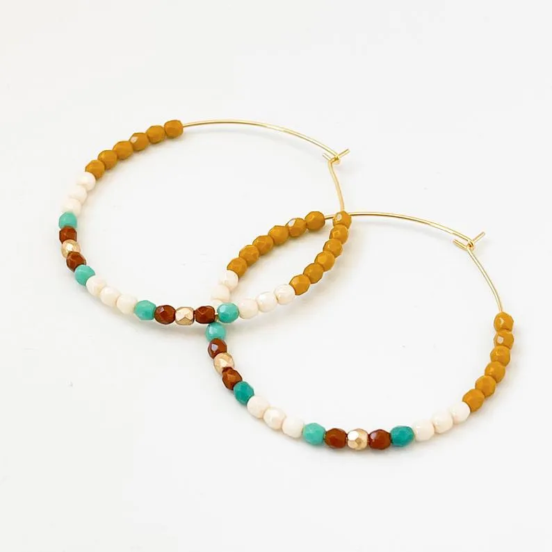 Large Southwest style hoops