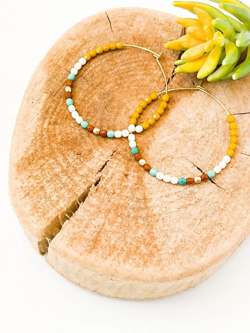 Large Southwest style hoops