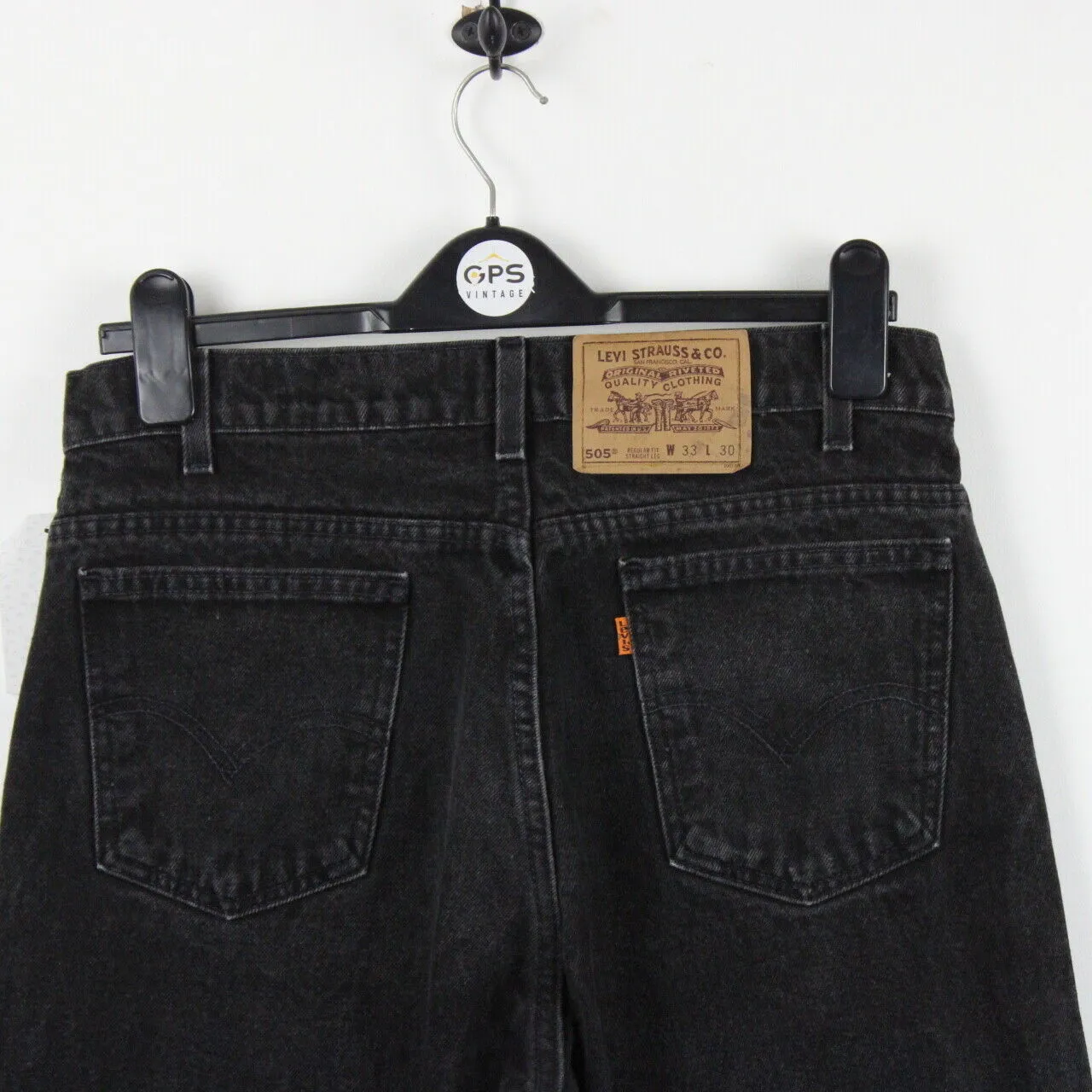 LEVIS 505 Jeans Black Charcoal | W33 L30