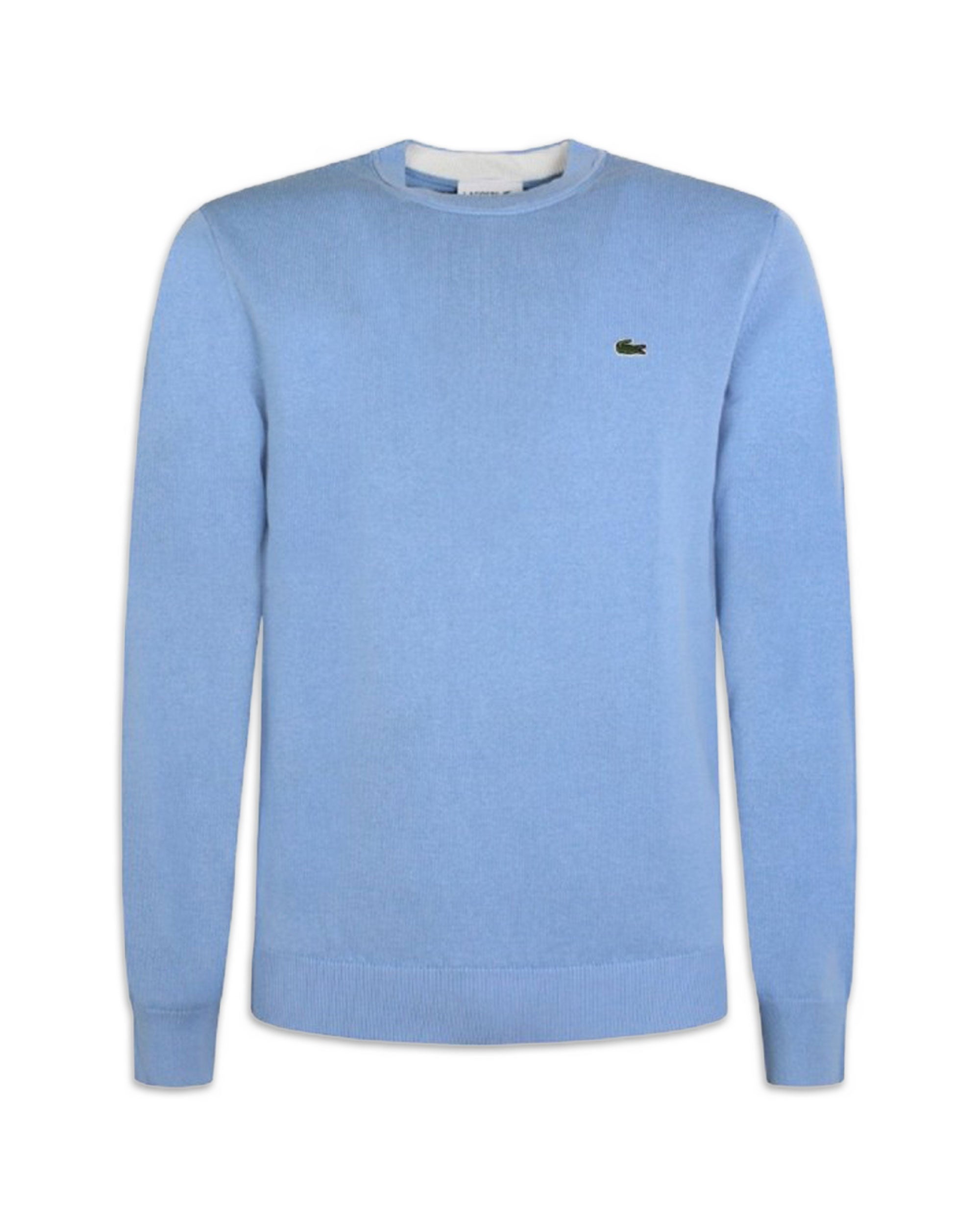 Maglione Uomo Lacoste Filo Regular Fit Celeste