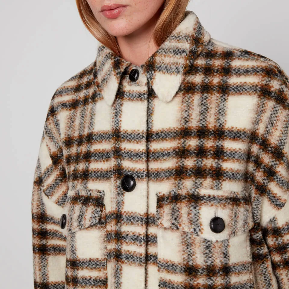 Marant Etoile Fontizi Checked Wool-Blend Jacket - 1/UK 8 | Coggles