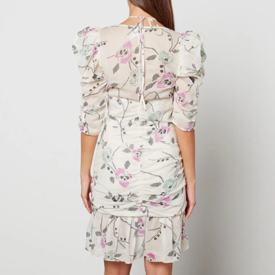 Marant Etoile Galdino Floral Cotton Dress - FR 34/UK 6 | Coggles