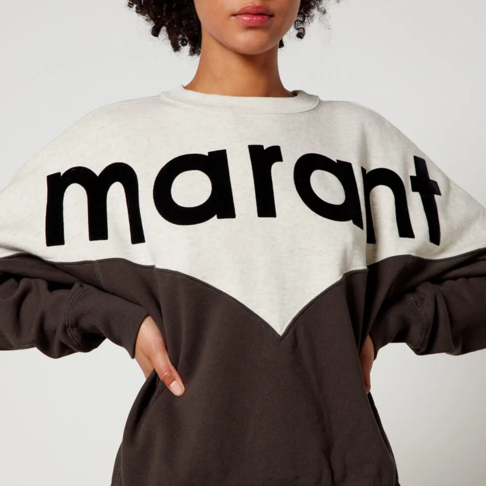 Marant Etoile Houston Cotton-Blend Logo Sweatshirt - FR 34/UK 6 | Coggles